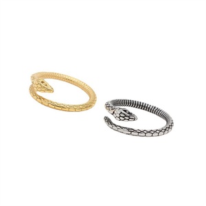Anillo de Serpiente Delicado, Chapado en Oro de 18k, Anillos de Dedo de Acero Inoxidable con Diseño de Serpiente para Mujer - Product Image 3