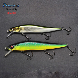 Isca de Pesca Minnow Suspensa de 98mm 10.5g, Venda Quente <span class=keywords><strong>2026</strong></span>, Jerkbait de Plástico Duro para Pesca de Bass, Pike e Trout - Product Image 3