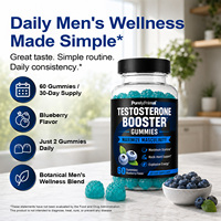 Gummies de soutien maximal de l'endurance à marque privée, booster de testostérone à base d'extraits végétaux