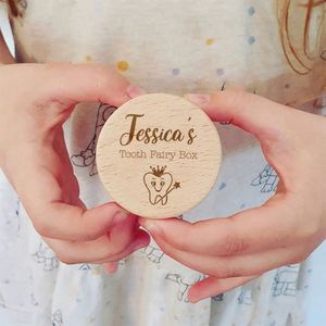 Manufacture Children's Carton Baby Teeth Storage <b>Box</b> Polished Engraved <b>Memorial</b> Collection Laser Logo UV Printing - Product Image 1