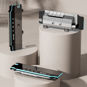 Ensemble <span class=keywords><strong>de</strong></span> <span class=keywords><strong>douche</strong></span> cascade et pluie <span class=keywords><strong>thermostatique</strong></span> à affichage numérique LED gris anthracite, style moderne et luxueux, avec touches piano, pour salle <span class=keywords><strong>de</strong></span> bain <span class=keywords><strong>d</strong></span>'hôtel - Product Image 4