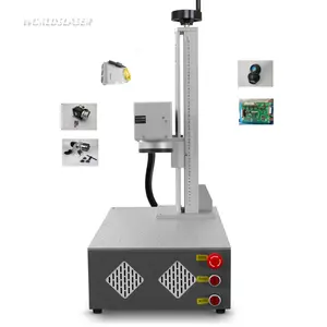 Kızılötesi alan göstergesi Lazer damgalama makineleri özelleştirilmiş masaüstü Fiber Lazer gravür markalama makinesi Lazer markalama makinesi