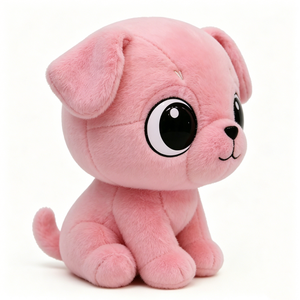 Peluche de cachorro rosa personalizado, peluche de perro, peluche de perro rosa, muñeco de cachorro suave - Product Image 2