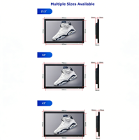 Afficheur numérique LCD 1080P 43 pouces avec Android intégré, CMS, kiosque intérieur, publicité pour ascenseurs et métros