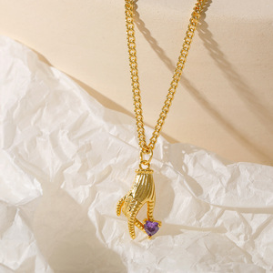 Collier gestuel best-seller pour femmes et hommes, bijoux en <span class=keywords><strong>langue</strong></span> des signes, cadeau, pendentif géométrique <span class=keywords><strong>signe</strong></span> de main « <span class=keywords><strong>Je</strong></span> <span class=keywords><strong>t</strong></span>'<span class=keywords><strong>aime</strong></span> » / Collier d'amour ASL - Product Image 4