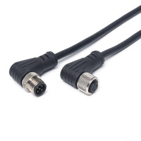 Kabel Kustom M8/M10/M12 Konektor PVC Tahan Air Jantan-Betina 2-10P Perakitan Kabel Luar Ruangan Otomotif Elektronik Komputer