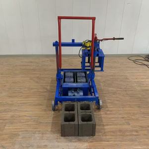 2026 Interlocking Paver Hollow Cement <b>Concrete</b> Semi Automatic Manual Brick Making <b>Machine</b> - Product Image 3