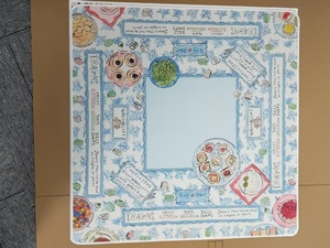 Tapis de jeu antidérapant Celestial Bloom Design avec réduction du bruit pour Mahjong, Poker, jeux de cartes, dominos - Product Image 4