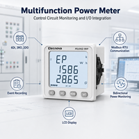 Medidor de Energía con Circuito de Control Trifásico CA Multifuncional Modbus RTU LCD 6DI 3RO 2DO con Registro de Eventos y Monitoreo Bidireccional de Energía