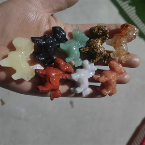 Figuras de Caballos de Cristal de 35mm al por Mayor, Cristales Curativos de Animales, Tallados Artesanales, Mezcla de Colores Naturales, para Regalo - Product Image 1