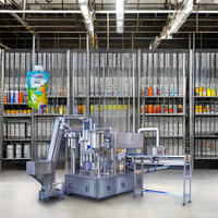 Machine de capsulage remplissante de poche de bec de la série FC automatique pour l'emballage liquide de productivité élevée de nourriture
