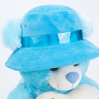 Produit de haute qualité personnalisable être utilisé comme cadeau bleu amour coeur ours en peluche jouets en peluche