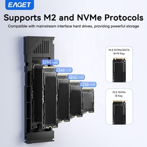 Casing SSD EAGET SE630D Aluminium M.2 NVMe PCIe, Tipe C USB3.2 10Gbps, Casing Hard Disk HDD - Product Image 2