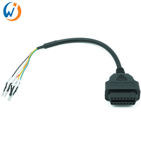 Cable adaptador OBD hembra de 16 pines K CAN, cable conector para detector de fallas del motor, para probador de puente de línea K+CAN