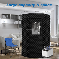 PROELIFE Sauna portable moderne et léger pour la maison, 3L 1500W, Tente de sauna pentagonale avec chaise pliante et tapis de sudation, Garantie 1 an