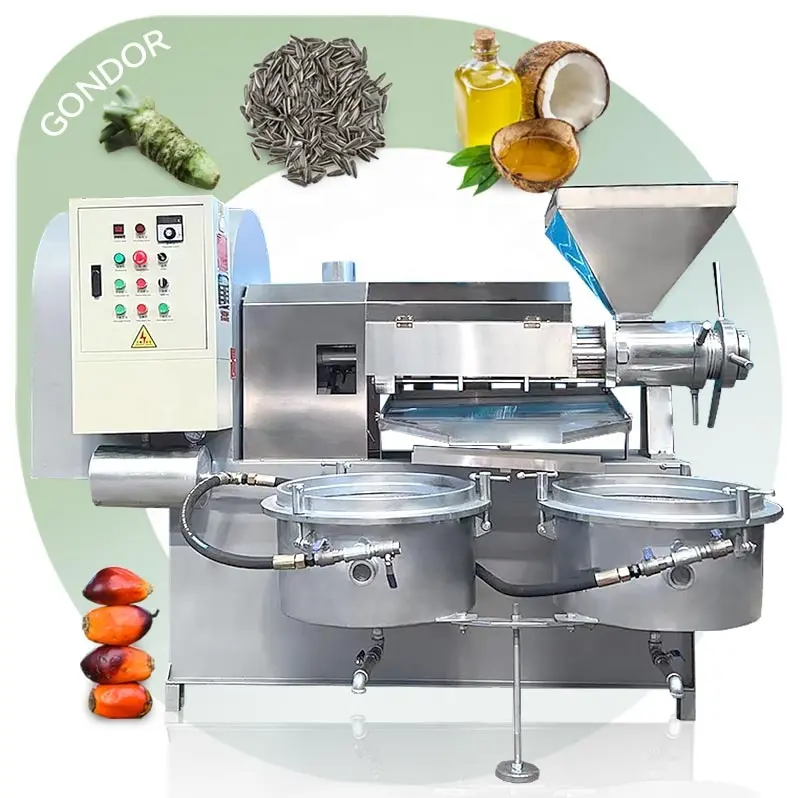 Sunflower Vegetable Coconut Scree Manual Multi Oil Cooking Cold Press Machine to Make Oil in Uk Pakistan