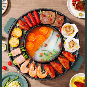 Электрическая гриль-плита 2-в-1 с двойным контролем температуры - Product Image 2