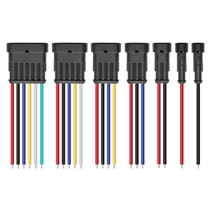 Faisceau de câbles automobile étanche Tyco à 1, 2, 3, 4, 5 ou 6 broches avec gaine en nylon et caoutchouc pour prise de lampe au xénon de voiture - Product Image 3