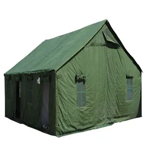 China Emergency Tent outdoor lona inflável quipements cúpula barraca de aço verde oliva mais grosso, mais quente, isolamento térmico