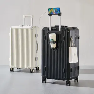 Seyahat için büyük bavul serin bagaj erkek hafif bavul