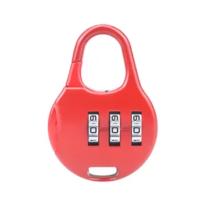 Renkli XMM-8004 çinko alaşım Mini sevimli ucuz kombinasyon 3 güvenlik kodu asma kilit bagaj kapı çekmece takı için