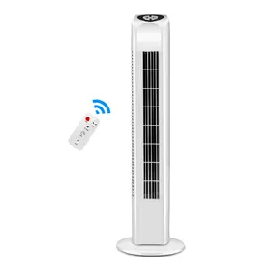 Easy Home High Wind 3 Speeds 30 Inch Ventilation Bladeless Stand Oscillating Tower Fan