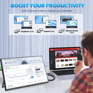 18.5 Inch 120HZ Portable <b>Gaming</b> Monitor, Large Portable Monitor for Laptop With1080P FHD HDR Travel Computer Monitor with VESA - Product Image 2