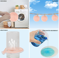 Ananbaby Vente Chaude Coussinets d'Allaitement Anti-Débordement Coussinets de Soins Post-Natals Lavables en Fibre de Bambou + Microfibre + PUL Maternité
