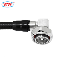 Factory Low PIM 1/2'' Super Flexible with 7/16 DIN-Male to 7-16 DIN-Male 90 RA Connector RF Jumper Coaxial Base Station Cable