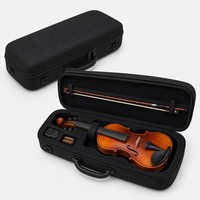 Étui rigide personnalisé pour violon, guitare, ukulélé, étanche, antichoc, portable avec poignée, insert en mousse, vente en gros, logo personnalisé