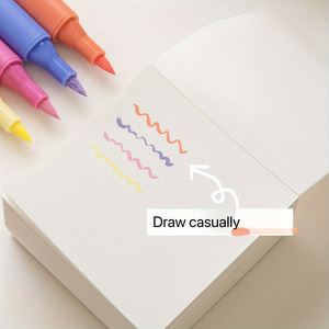 High Quality Leather Hardcover 400 Pages Super Thick Notebook Square Sticky Notes Memo <b>Pads</b> 8x8cm Thread Sewing Binding - Product Image 2