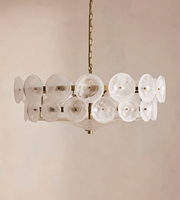 Lampe en verre de style rétro français, lampe de salon, lumière minimaliste américaine pour chambre à coucher, lustre de luxe pour salle à manger