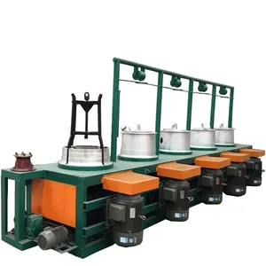 Steel wire pulley type wire drawing machine