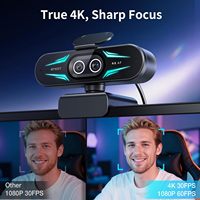 EMEET C60E Çift Kameralı 4K USB Akışlı Geniş Açılı Telefoto Kameralar Maksimum 11X Hibrit Zoom PDAF Otomatik Odaklama Uzaktan Kumanda RGB