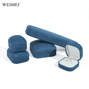 กล่องใส่เครื่องประดับกำมะหยี่ดีไซน์ใหม่ WEIMEI ชุดกล่องของขวัญเครื่องประดับสุดหรู สำหรับสร้อยคอ แหวน จี้ กำไลข้อมือ - Product Image 6