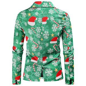 <span class=keywords><strong>Costume</strong></span> décontracté 3 pièces pour hommes, <span class=keywords><strong>costume</strong></span> imprimé 3D de <span class=keywords><strong>noël</strong></span>, <span class=keywords><strong>costume</strong></span> de nouvel an européen pour hommes - Product Image 4