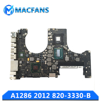 Papan Logika A1286 Teruji untuk Macbook Pro 15 inci A1286 Motherboard 2012 Core I7 2.3GHz/2.6GHz 820-3330-B