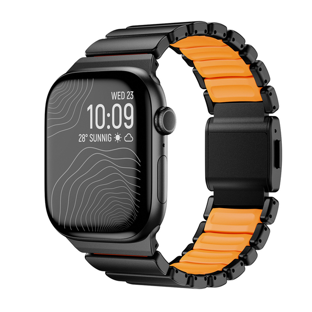 Luxury Ultimate Pure Titanium Metal Magnetic Buckle Band Strap for Apple Watch Ultra 49mm High Quality Titanium Watch Band