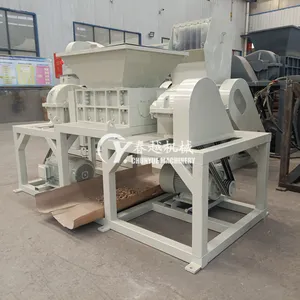 Plastic Recycling Dubbele As Vuilnisbak Crusher Shredder Metalen Kleine Plastic Shredder Machine