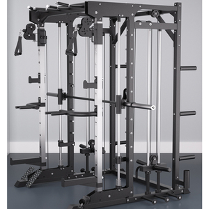 Máquina Smith Multifuncional con Sistema de <span class=keywords><strong>Poleas</strong></span> Dobles, Equipo de Entrenamiento de Fuerza para Gimnasio Comercial, <span class=keywords><strong>Jaula</strong></span> de Sentadillas - Product Image 4