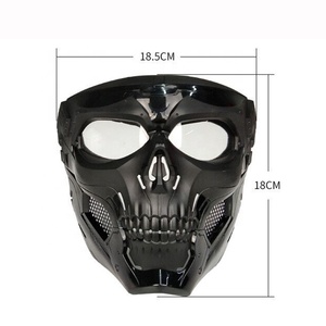 Máscara de Ciclismo con Diseño de Esqueleto, Máscara Facial Completa a Prueba de Viento para Motociclismo, <span class=keywords><strong>Paintball</strong></span>, Juego Táctico, Protección para Casco - Product Image 6