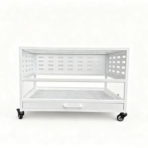 <span class=keywords><strong>Cage</strong></span> à animaux de petite taille en métal à une seule couche, de haute qualité, bien ventilée, mobile - Product Image 3