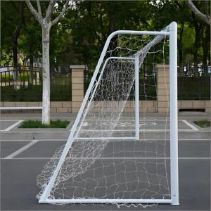 But de football blanc portable et durable avec filet toutes saisons, pliable et mobile, pour projets de vente en gros - Product Image 4