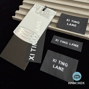 Étiquettes suspendues en papier personnalisées de qualité supérieure, étiquettes épaisses noires pour vêtements avec logo et cordon - Product Image 2