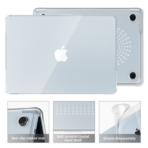 Étui pour ordinateur portable pour <span class=keywords><strong>Mac</strong></span> <span class=keywords><strong>Book</strong></span> <span class=keywords><strong>Air</strong></span> 13.6 2022/2024 M2 A2681/M3 A3113 étui en plastique avec support à l'arrière - Product Image 5