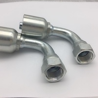 Raccord de sertissage de tuyau en promotion, coudé à 90 degrés JIC femelle, raccords de tuyau JIC mâle BSP, raccord de tuyau hydraulique réutilisable
