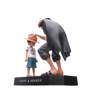 Figurines PVC <span class=keywords><strong>One</strong></span> <span class=keywords><strong>Piece</strong></span> : <span class=keywords><strong>Luffy</strong></span> au chapeau de paille <span class=keywords><strong>et</strong></span> <span class=keywords><strong>Shanks</strong></span> aux cheveux roux, avec emballage en sac en filet, collection de figurines de scène de voiture à collectionner - Product Image 5