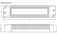 EUCHIPS Boîtier en plastique ignifuge durable, double mode de gradation 0-10V/DALI, sortie 24V DC, certifié CE, driver pour éclairage sur rail LED, garantie 5 ans