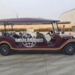 Carrito de Golf Eléctrico Económico de 8 Plazas, Homologado para Circular por la Calle, Estilo Vintage, Autobús Turístico con Batería de Plomo-Ácido, Velocidad Máxima de 60 km/h - Product Image 1