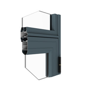 Perfil de Aluminio Serie Fma Plus 55 para Ventanas, Serie 6000 6063 T5, Borde Biselado y Chamferado para Casas Modernas - Product Image 6